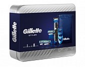 Gillette Fusion ProGlide Power (Жиллет) набор:бритва-стайлер+кассеты, 3 шт+гребни сменные+чехол в металлической коробке, Жиллетт